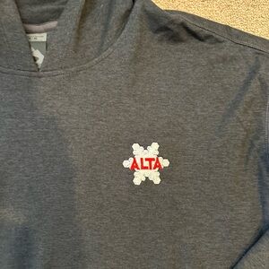 Alta branded hoody - Heathered Blue/Gray
